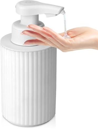 Phneems Seifenspender Automatisch Elektrischer Automatic Soap Dispenser Mit Sensor No Touch Sensor Automatischer Seifenspender FüR Bad,KüChe,BüRo USB Weiß Gel