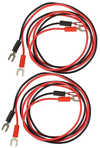 HEMOTON 8pcs Record Player Grounding Cable Insulation Test Leads for Phonograph