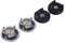 Recambio Exprimidor 250W para Base Gear Rubber Blade Gears Repuestos Negro y Transparente para Cocina