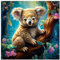 Diamond Painting Erwachsene Koala Diamant Painting Full DIY Diamant Kunst Malerei Stickerei Set Home Wand Dekor 35x35cm