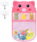 Bieiyhe Badewannenspielzeug Aufbewahrung,Badespielzeug Aufbewahrung,Badespielzeug Netz,Badewannen Organizer,Badespielzeug Netztasche,Bad Spielzeug Organizer Mit 2 Haken, Bath Toy Organizer-Ferkel