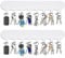 GENHH Lot de 2 clés murales, porte-clés murales, pour maison 8 crochets, crochets de clés muraux, porte-clés muraux, convient pour couloirs, portes d'entrée, garage, salles de bains, cuisines, blanc