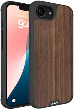 Mous for iPhone 16e Case MagSafe Compatible - Limitless 6.0 – Walnut - Protective Shockproof Phone Cover