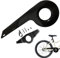 Lamppdcor Bike-Ketten-Schutzschutz, Fahrradkettenschutz für 32-36 Zähne, Teilkettenschutz, Fahrradkettenwache Ersatz, Fahrradkettenabdeckung Schwarz