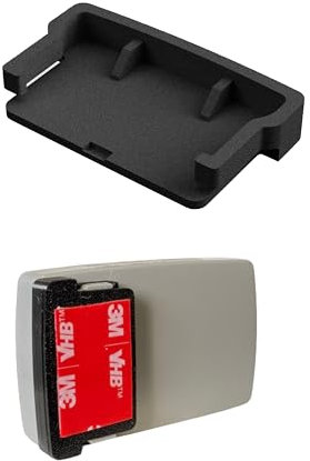 Clip di Fissaggio compatibile con T.Pass modello 2023, 2024, 2025 - Clip Adesiva compatibile con sistema di telepedaggio - Nuovo modello - nuova generazione - Sistema Fissaggio per auto (Nero, 1PZ)