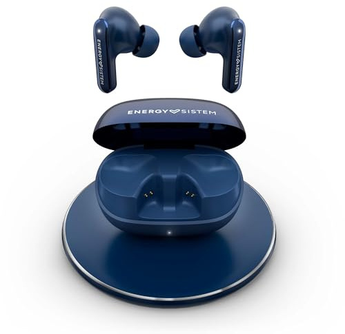 Energy Sistem Serenity ANC Ultra – Bluetooth-Kopfhörer mit hybrider Geräuschunterdrückung ANC bis zu -35 dB, 25 Stunden Akkulaufzeit, Qi-kabelloses Aufladen, IPX4 wasserdicht und aus recyceltem