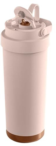 con cannuccia, 750 ml, con rivestimento in ceramica, borraccia diretta rivestita in ceramica, con coperchio, per attività all'aperto, casa, auto, campeggio, palestra, allenamento