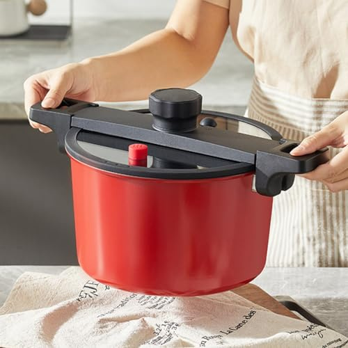 Electric Pressure Cooker, 6 Liters, Suitable for Gas Stoves, Induction Cookers, and Ceramic Cooktops, Includes Lid and Safety Features