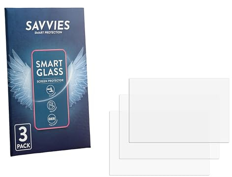 Savvies 3 Stück Panzer Schutz Glas für Ultratronik Glass Touch Front 7 Schutzfolie HD, Blasenfrei, Stoßfest, Displayschutz