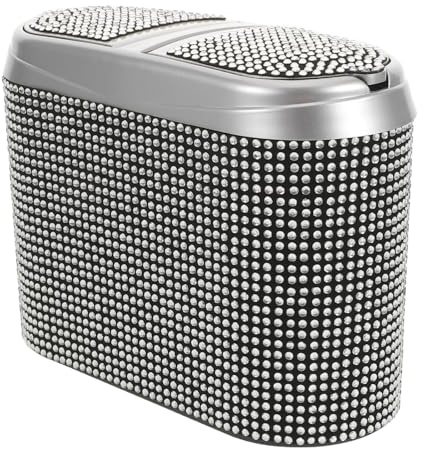 TOYANDONA Poubelle de Véhicule Élégante à Double Ouverture avec Grosse Capacité en Plastique, Accessoire Intérieur pour Voiture et Camping-car, pour Bureau et Maison