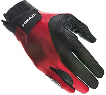 HEAD Web Racquetball-Handschuh für Rechtshänder, Größe L, Schwarz/Rot