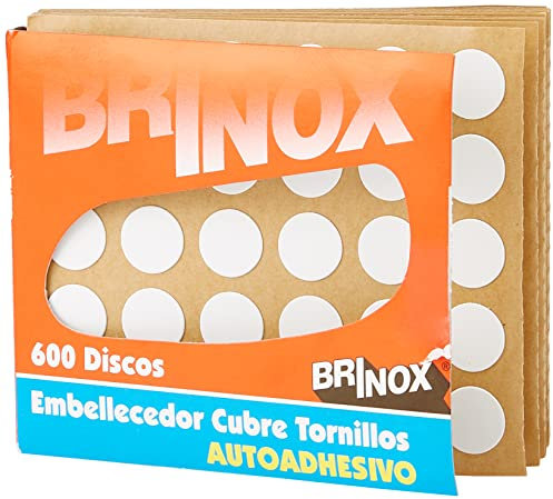 BRINOX – Blende cubre-tornillos Wandtattoo, weiß, B77905B