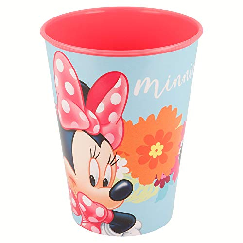 Disney Minnie Mouse - Plastikbecher klein 260 ml (Stor 23707), Rose/Himmelblau, 1 Stück (1er Pack)