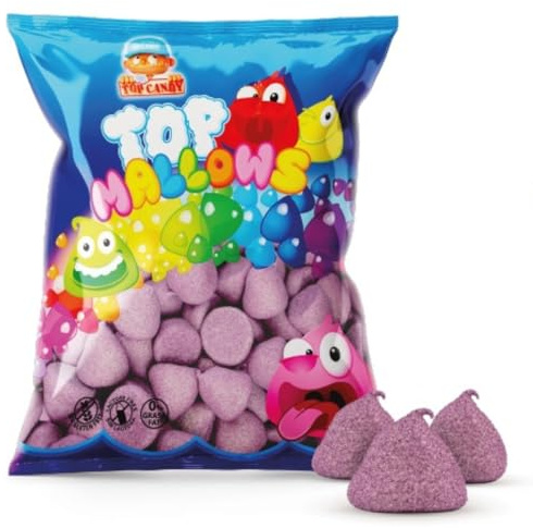 TOP MALLOW LILA 10 g | Formato Bolsa 1KG - Sin Gluten, Sin Lactosa, 0% Grasa Fat
