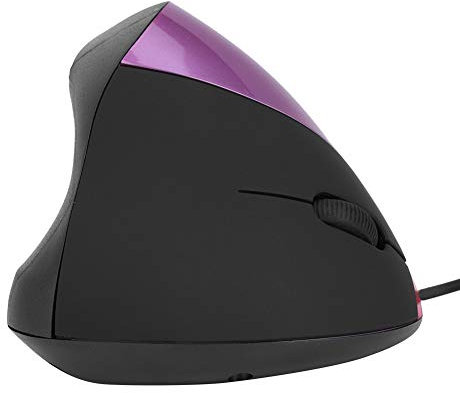 VBESTLIFE Mouse da Gioco Verticale Gaming Mouse Verticale Wired Mouse Ergonomico 3200 DPI Regolabile Mouse Ottico con Cavo per PC/Laptop(Viola)