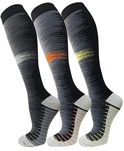 3 Pack Copper Compression Socks - Compression Socks Women & Men Circulation - Best for Medical,Running,Athletic