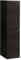 SAM Bad-Hochschrank Parma, Matt trüffeleiche, 2 Türen, Badmöbel, Badezimmerschrank, Soft-Close, 40 x 35 x 160 cm