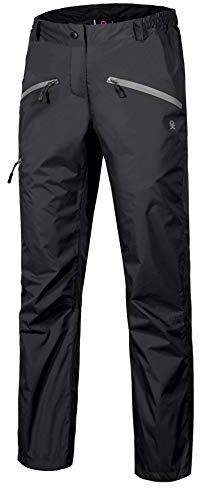 Little Donkey Andy Wasserdicht Atmungsaktive Regenhose Damen Leicht Winddicht Outdoor Wanderhose Fahrradhose Schwarz XL
