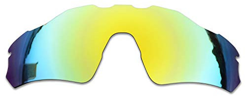 SOODASE Pour Oakley Radar EV Path Des lunettes de soleil Doré Verres de remplacement polarisés