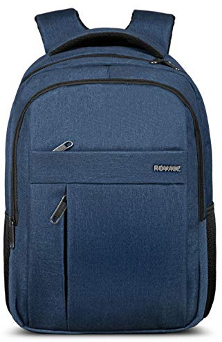 ROYALZ Laptop Rucksack Herren Business Rucksack Laptopfach 15,6 Zoll, Farbe:Blau