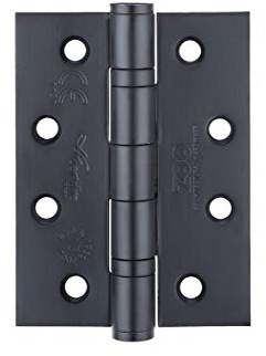 Zoo Hardware Pair Powder Coat Black 102mm 4 Grade 13 Ball Race Hinge | ZHSS243PCB