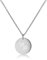 Kim Johanson Edelstahl Damen Halskette *Zodiac* in Silber | Horoskop Kette mit rundem Anhänger | Sternzeichen | Boho Schmuck | Verstellbar inkl. Schmuckbeutel (Steinbock 22.12. - 20.01.)