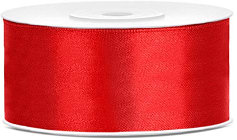 25 Meter Satinband Rot Breite 38mm Schleifenband Rotes Dekoband Geschenkband Hochzeit Eröffnungsband Geschenkverpackung Band Rot 38mm rote Schleife