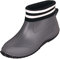 SMajong Stivali in Gomma Uomo Donna Impermeabili Scarpe da Giardinaggio Antiscivolo Scarpe da Pioggia Scarpe Gomma Stivali Caviglia Caldi Grigio Nero Cotone Taglia 40 EU