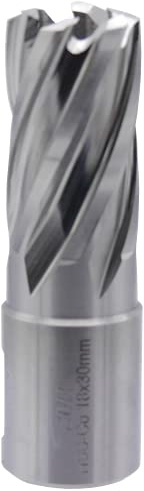SMI HSS-E Cobalt Kernbohrer 18 mm Drm. Schnitttiefe 30 mm, Aufnahme 19 mm Weldonschaft