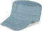 styleBREAKER Unisex Military Cap in Jeans Optik, Denim, Army, Click and Snap Verschluss verstellbar 04023084, Farbe:Hellblau