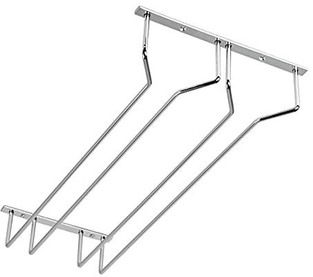 Gläserhalter für 2 Glasreihen 235 x 500 x 70 mm Chrom poliert Halter für Weingläser Sektgläser Biergläser Weinglashalter von SOTECH