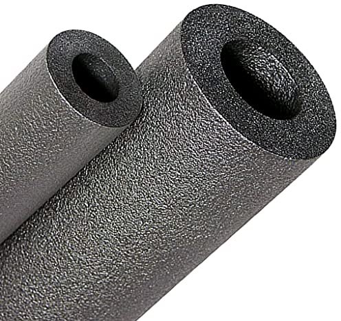 Bricoloco Coquilla aislante para tuberías Thermal Insolation. Manguito aislante protector de espuma polietileno para instalaciones de cobre, tubos de hierro o acero (18 mm, 2 metros)