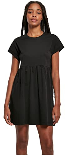 Urban Classics Damen Dames Organic Empire Valance Theejurk Casual Dress, Schwarz, M EU