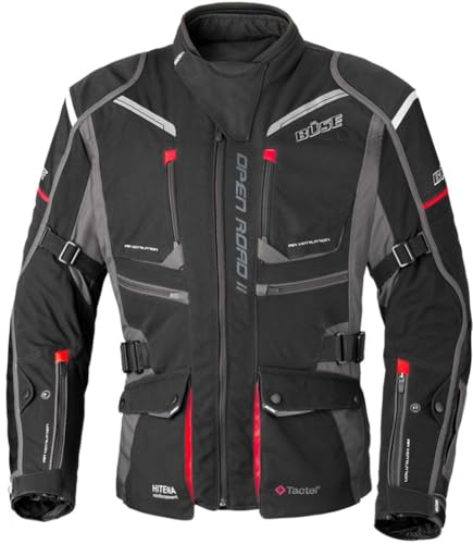 Büse Open Road II wasserdichte Textiljacke Motorradjacke schwarz Herren 8XL