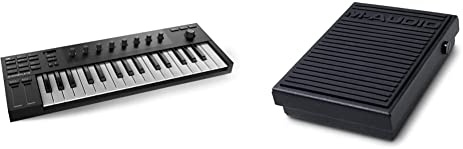NATIVE INSTRUMENTS Komplete Kontrol M32 Controller Keyboard & M-Audio SP-1 - Universal Sustain Pedal for MIDI Keyboards, Digital Pianos, Electric Pianos & More