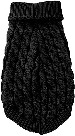 MaNMaNing Hund Hoodie Hundepullover Kleine Hunde Hundepulli Warme Kleidung Polyestersüße universelleHaustiere (Black, XL)