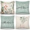 DakTou Kissenbezug 50x50 Grün Outdoor Kissen Sofakissen Dekokissen Couchkissen Kissenhülle Frühling Sommer Pflanze Eukalyptus Blätter Kissenbezüge für Sofa Couch Wohnzimmer Auto Zuhause 4er Set