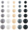 Cheriswelry 150Pcs Silicone Beads Bulk 15mm 12mm 9mm Black White Round Silicone Beads for Men Father’s Day DIY Bracelets Necklaces Making