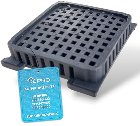 DL-pro Filtro ai carboni attivi 48 x 44 mm per Liebherr 9096989 9882429 9882460 Fresh Air Filtro di ricambio per frigorifero, congelatore