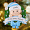 iDIY Palla di Natale con Nome - Primo Natale Neonato - Pallina di Natale Personalizzabile