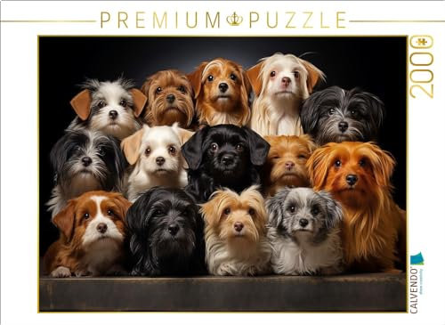 CALVENDO Puzzle Viele kleine Hunde auf einem Bild | 2000 Teile Lege-Größe 90 x 67 cm Foto-Puzzle für glückliche Stunden