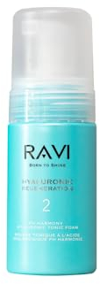 RAVI Born to Shine Tonic-Schaum pH-Harmonie Hyaluronic Regeneration Tonic Foam, Hydratisierendes Tonic, Vorbereitung auf die Hautpflege, Tägliche Pflege, 100ml