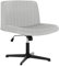 WOLTU Relaxsessel ohne Armlehne, Bürostuhl, Schreibtischstuhl Drehstuhl, Ergonomischer Stuhl, Samt Stuhl, Stuhl höhenverstellbar, 360° drehbar, Polsterstuhl, mit Schaukelfunktion, Hellgrau