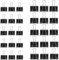 50 Stück Foldback Klammern, 25/32mm Schwarz Foldbackklammern, Papierklammern Metall Maul Klammer Büroklammern Stahlklammern Vielzweckklammern für Büro und Haushalt foldback clips foldback clamps