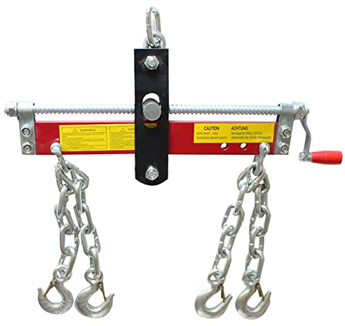 WEIGR Balancer Positionierer 900kg Werkstattkran Kettenzug Seilzug Motorheber mit 4 Ketten Haken + Balancierer für Kleine Autowerkstätten, Autowerkstätten Werkstatt usw