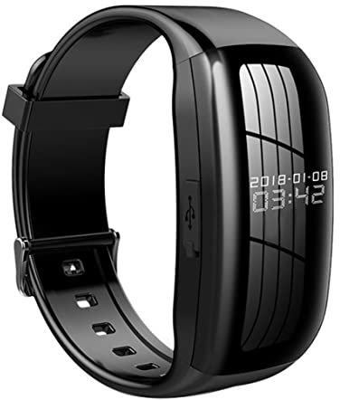 Dictaphone Watch, Digital Voice Video Registratore 8G Audio Camera da bracciale Dispositivo di registrazione del rumore, registratore vocale, orologio da registratore vocale