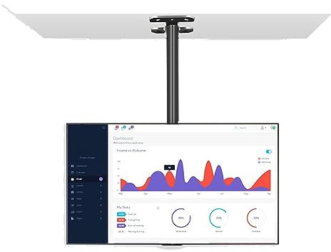 FLOATD Support Mural télescopique pour téléviseur LCD