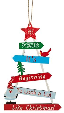 TianWlio Weihnachtsbaum Christbaumschmuck Weihnachtsdeko Weihnachts Hängeverzierung Flugzeug Dekoration Weihnachtsbaum Dekoration Auto Dekoration Ornament für Weihnachtsfeier (A One Size)