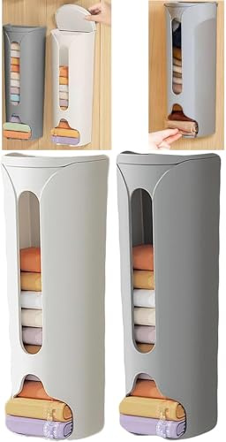 MASINIES 2PCS Underwear Organiser Wall Mounted Socks Storage Box Socks Panties Organizer Punch Free Hanging Storage Multifunctional Organiser for Panty Lingerie Ties