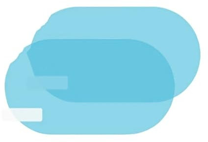 Tür Spiegelkappen 2 Stück Universal Anti-Fog Anti-glare Regendicht Auto Tuning Rückspiegel Trim Film Abdeckung Außen Teile Auto Glas Zubehör Auto Rückspiegelkappen